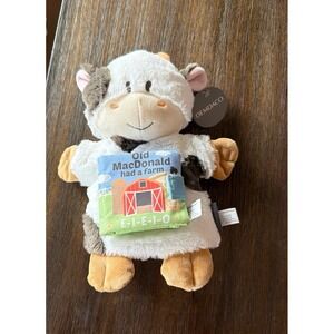 Demdaco Cow Puppet Old MacDonald Book Lift the Spirit Series NWT
